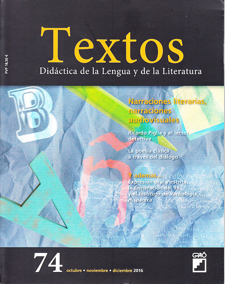 Revista Textos Narraciones literarias audiovisuales